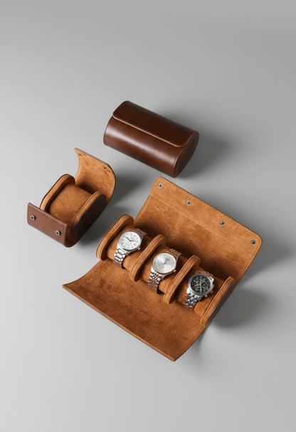 Handcrafted Triple Watch Roll