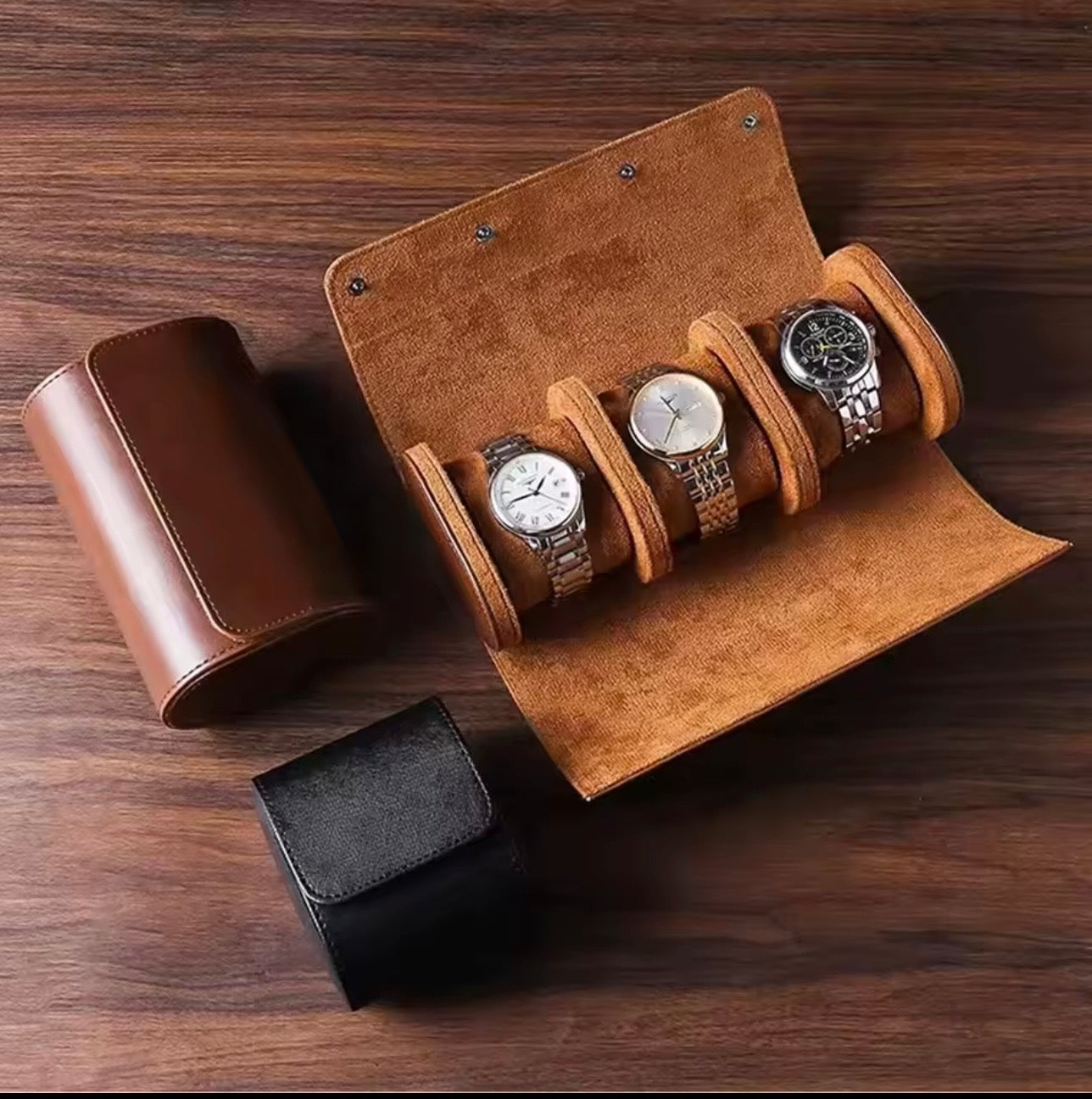 Handcrafted Triple Watch Roll